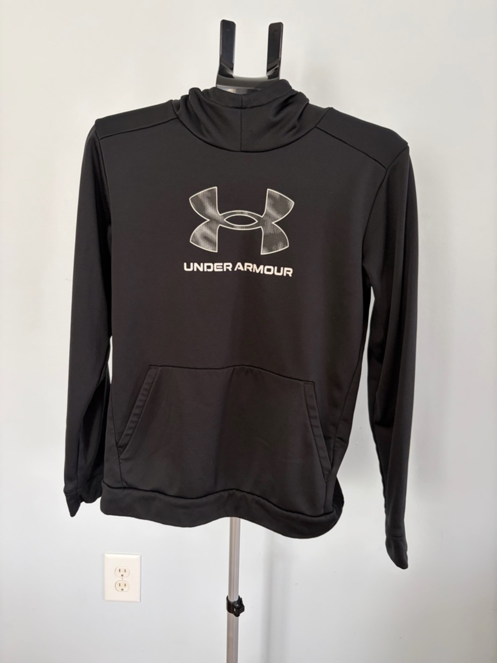 Under Armour Black Fleece-Lined Pullover Hoodie